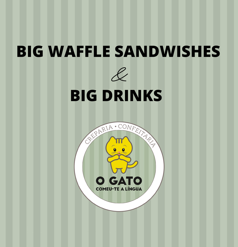 Carta Big Waffle e Big Drinks - O Gato Comeu-te a Língua